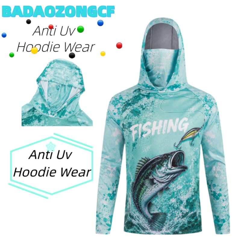 Fishing Shirt Uv Protection - Футболка для рыбалки, летняя одежда для