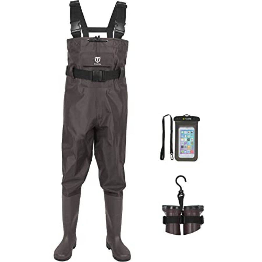 Fishing Waders - Вейдерсы-полукомбинезоны с интегрированными ботинками, 2-слойные, из
