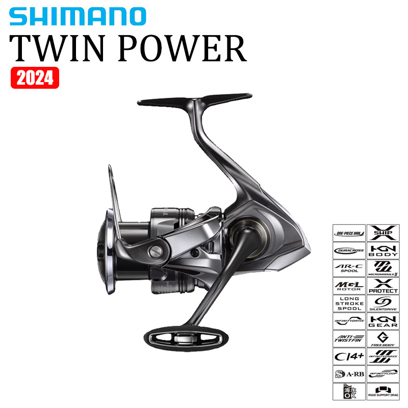 SHIMANO 2024 TWINPOWER Спиннин – обзор и цена Shimano Reel Sienna