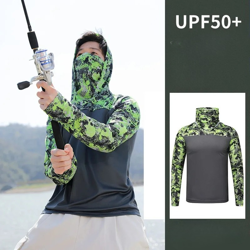 Мужская рыболовная рубашка с к – обзор и цена Fishing Mask Sun Protection