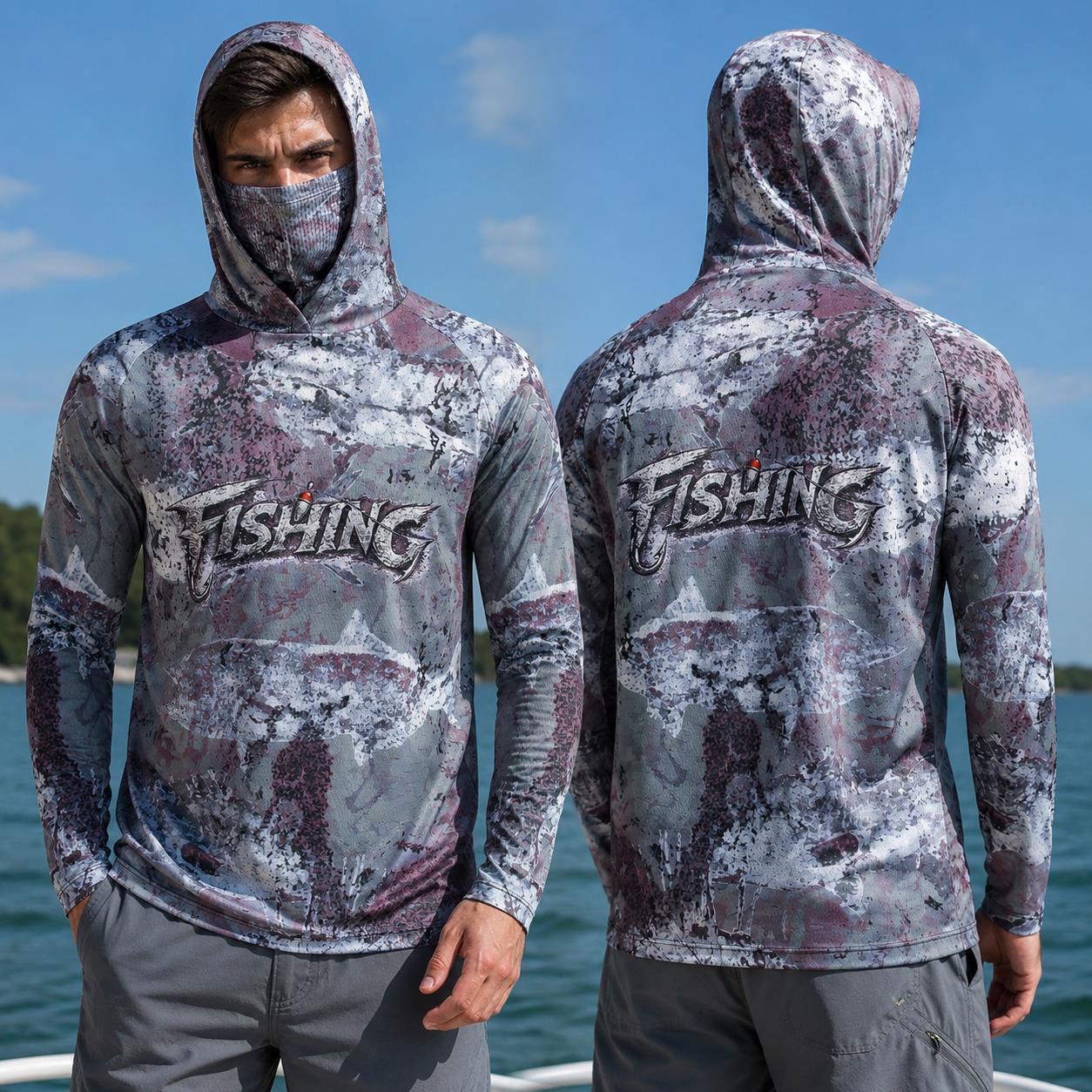 Рыболовная рубашка с капюшоном – обзор и цена Fishing Mask Sun Protection