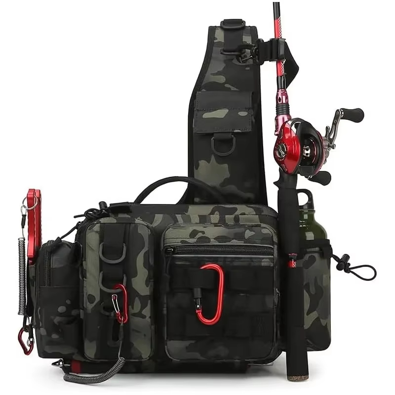 Тактическая поясная сумка для  – обзор и цена Fishing Backpack