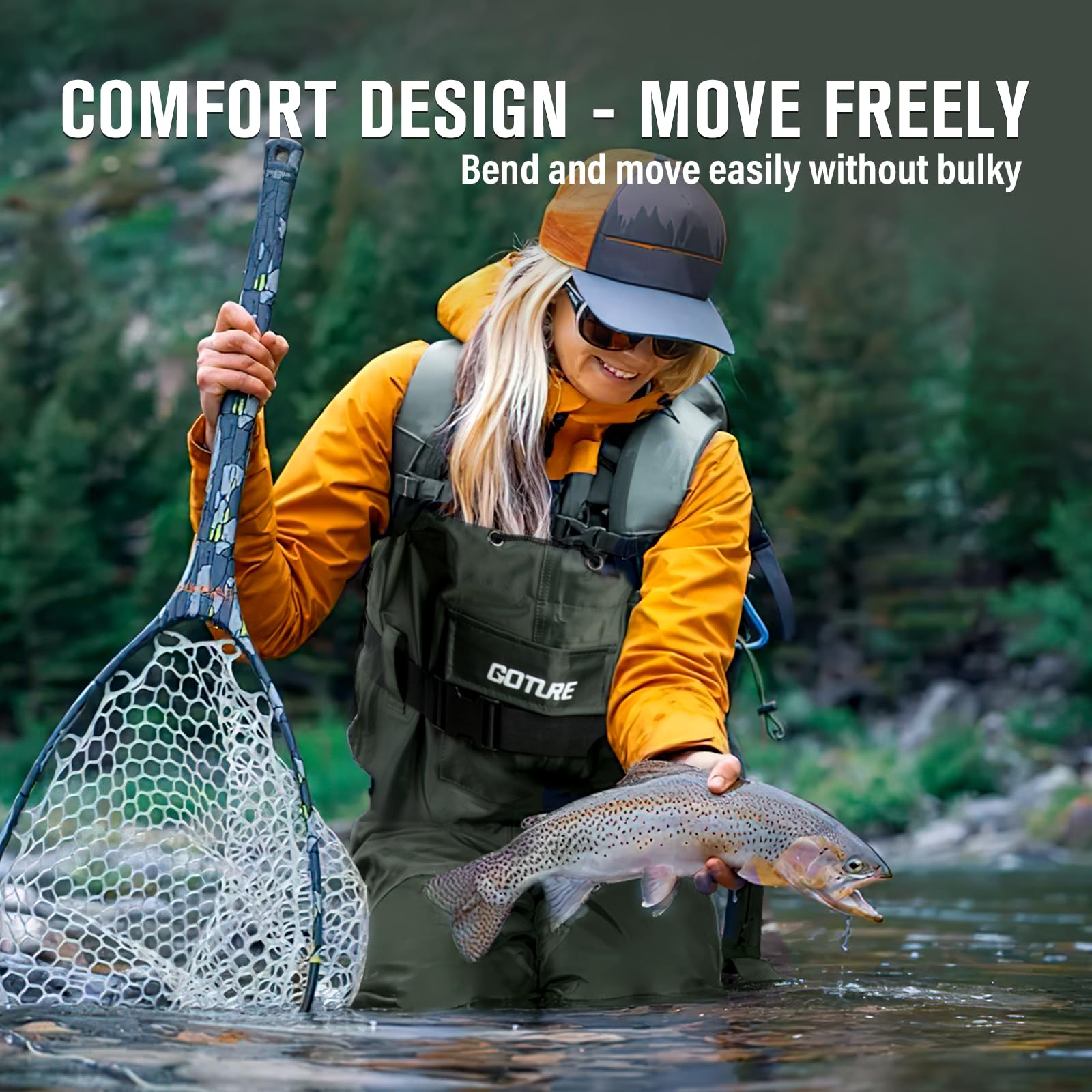 Легкие вейдерсы Goture с интег – обзор и цена Fishing Waders
