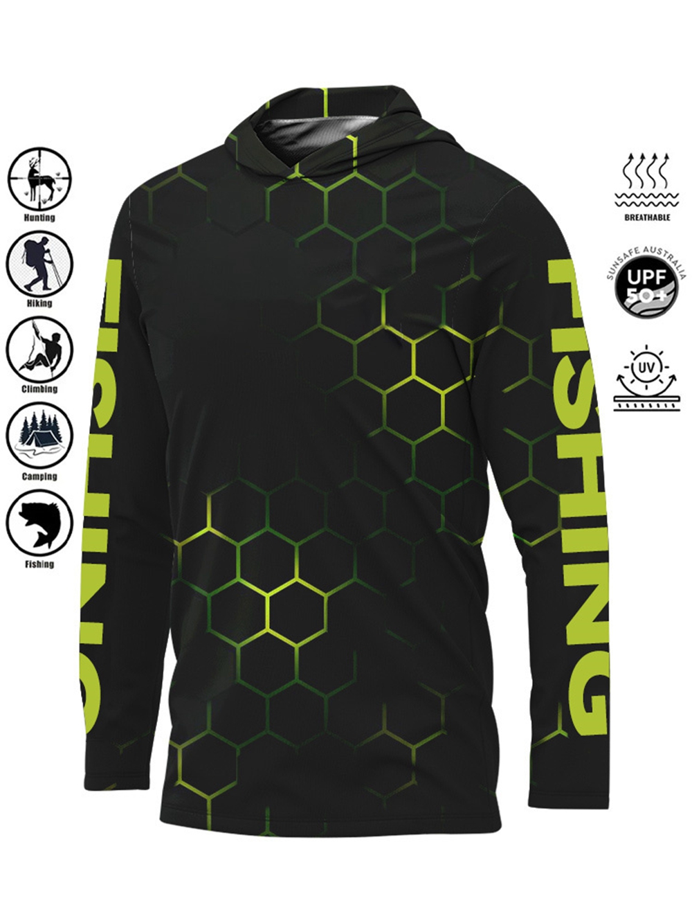 Рыболовная рубашка MALFC Hood, – обзор и цена Fishing Shirt Uv Protection